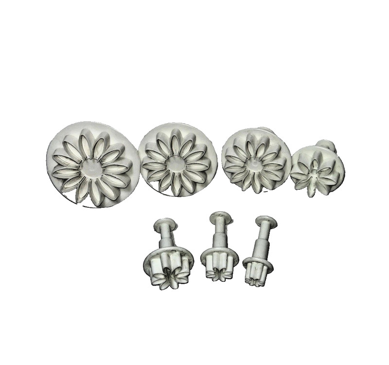 7 Piece Set Push Easy Flower Cutters For Clay Or Dough For Artist Or Bakers gallery