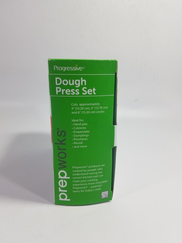 3pc Dough Press Set for Empanadas, Pierogies, Pies, Calzones w/ Crimped Edges gallery
