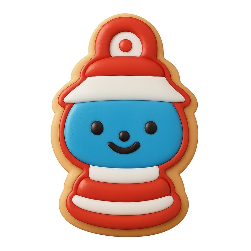 Chibi Lantern Light Cookie Cutter & Stamp, Fondant & Clay Cutter - 2.7x4" gallery