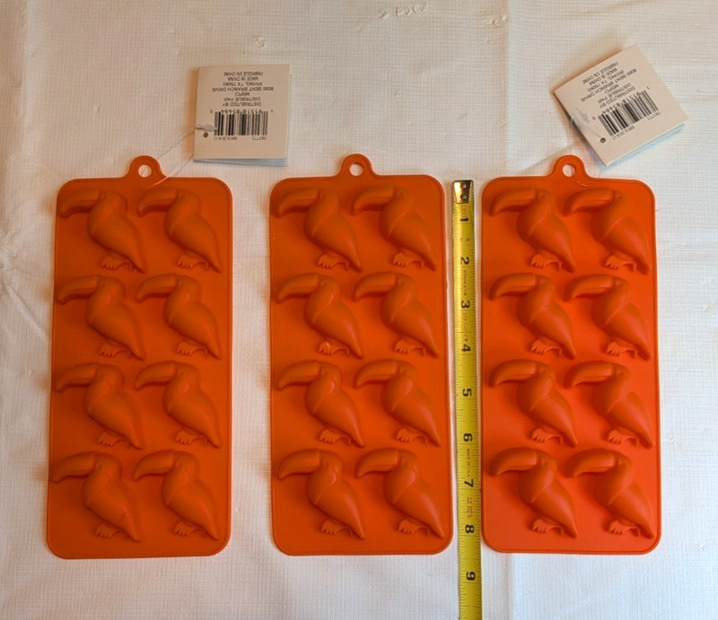Silicone Molds Toucan Birds For Candy Baking Crafts Lot of 3 gallery