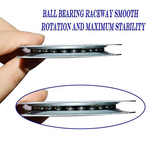 10Pack Lazy Susan Hardware, 3” Square Ball Bearing Swivel Plate, 120lbs gallery