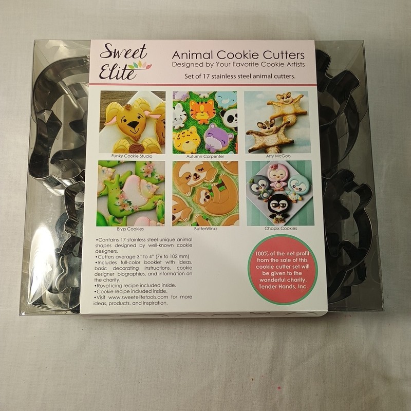 Sweet Elite Stainless Steel Cookie Cutters set Animals 17 Christmas 14 New gallery