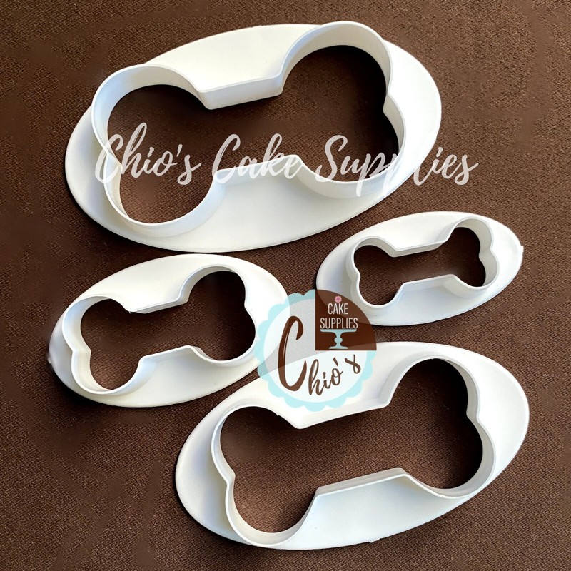 Dog bones cookie cutter 4 pieces set, 4 different sizes
