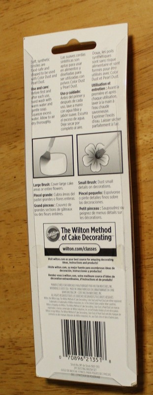 Wilton ~ DUSTING BRUSH SET OF 2 #1907-1351 for Fondant, Gum Paste- New gallery