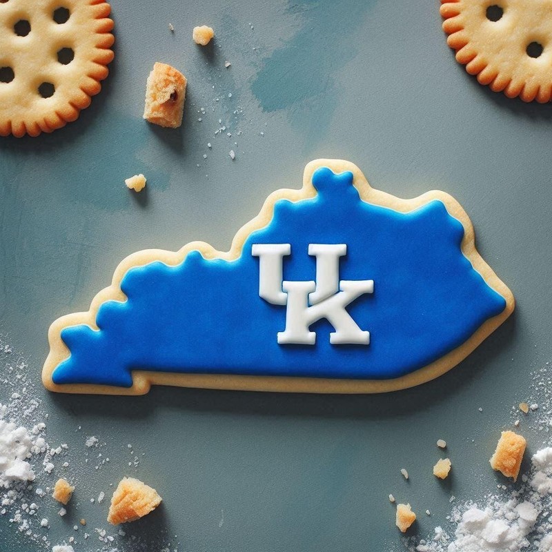 Kentucky State 3.5” Cookie Cutter Metal College Football Birthday Party Graduat