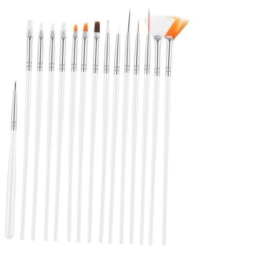 JJUNW 15 PCS Cake Decorating Brushes, Sugar Cookie Decorating Brushes Kit White gallery