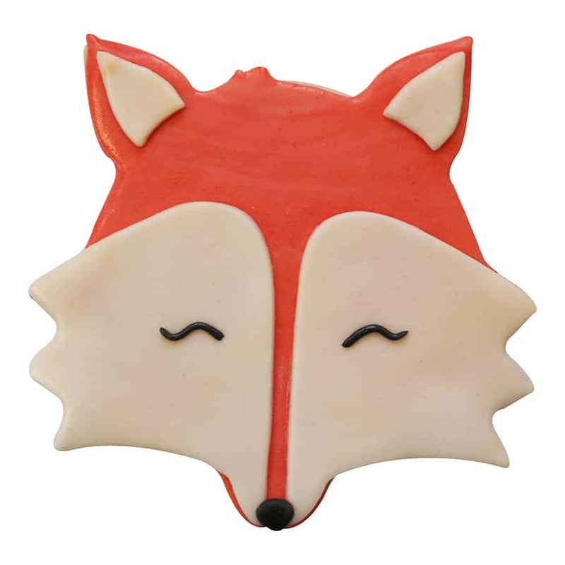 3.75" Fox Raccoon Head Cookie Cutter Tin Steel Woodland Wild Animal Creature gallery