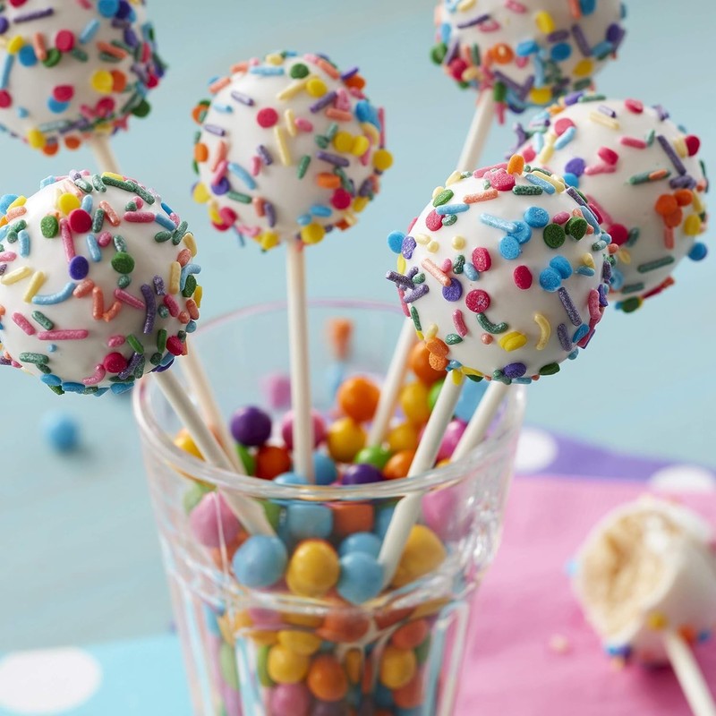 Versatile 4-Inch White Paper Treat Sticks - Perfect for Cake Pops gallery