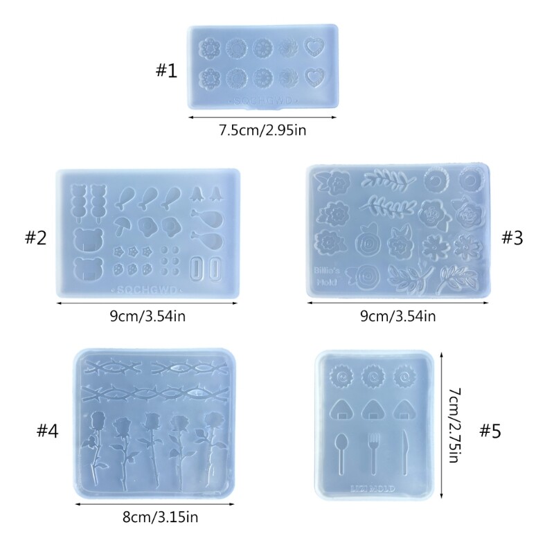 Biscuit Cake Making Mold Flower Rose and Fork Silicone Baking Molds gallery