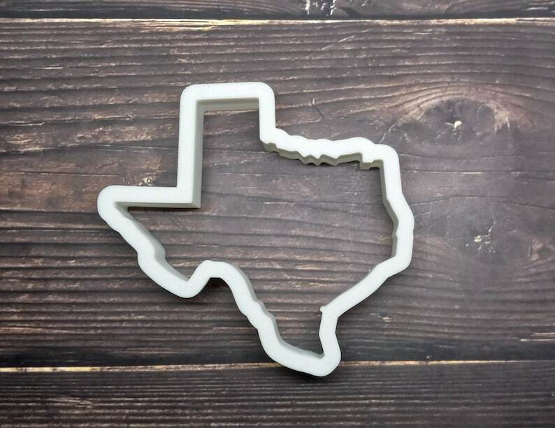 Texas Cookie Cutter – 3D Printed Food Safe PLA Plastic