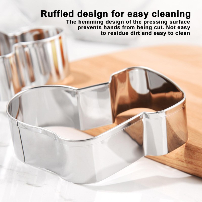 10 x Christmas Cookie Metal Biscuit Cutters Santa Snowflake Present Gingerbread gallery