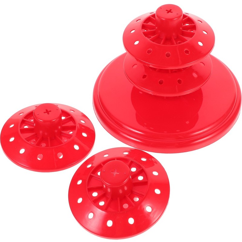 Tabletop Red Lollipop Holder Adjustable Multi Layer Decorative Display Rack