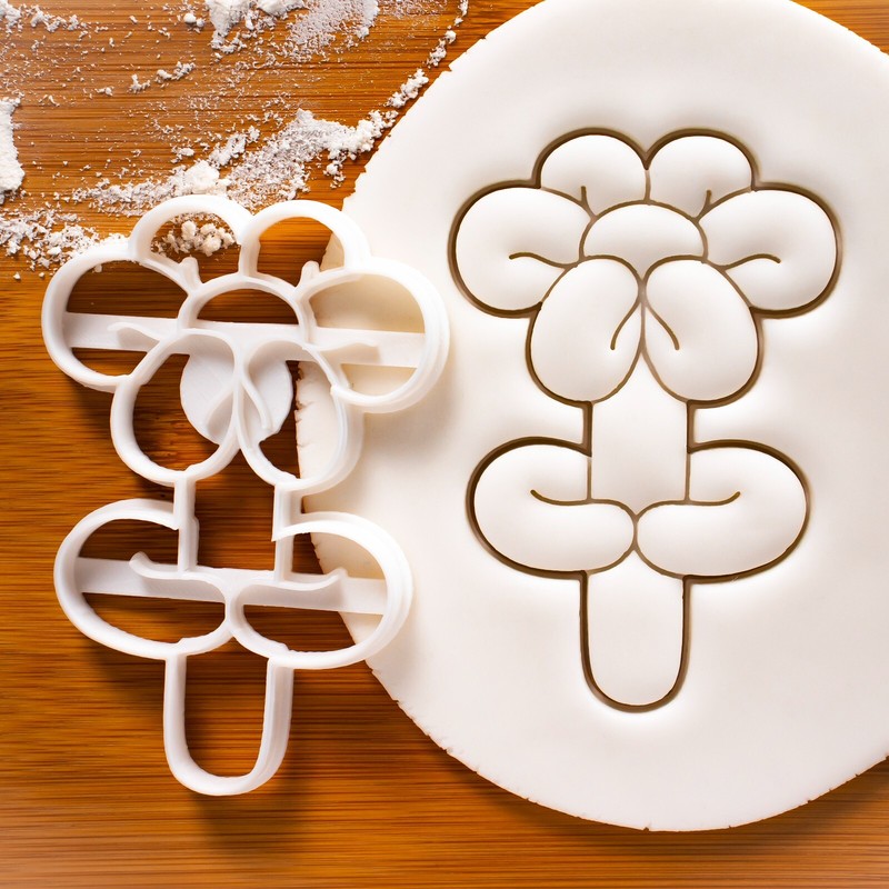 Balloon Flower Cookie Cutter – carnival circus floral first birthday baby shower