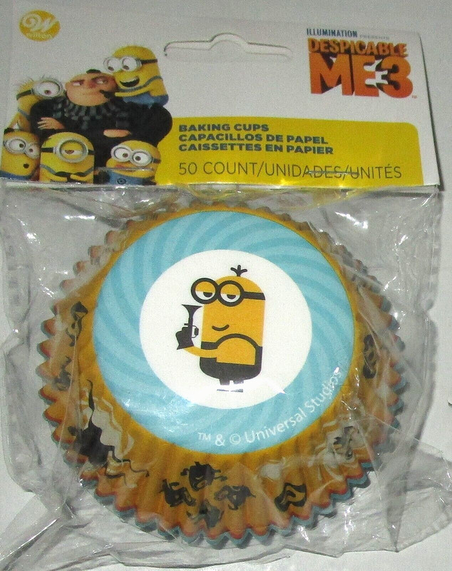 WILTON ~ DESPICABLE ME3 ~ Baking Cups ~ 50 Ct. ~ MINIONS