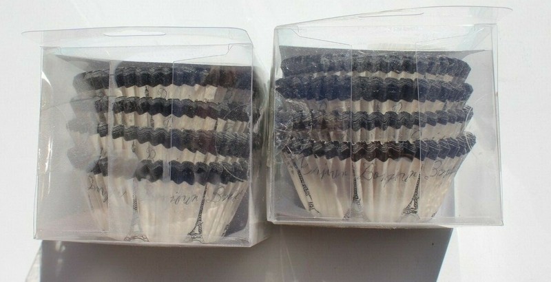 2 SEALED Meri Meri BONJOUR Paris Party Cupcake Liners Cases Baking Cups gallery