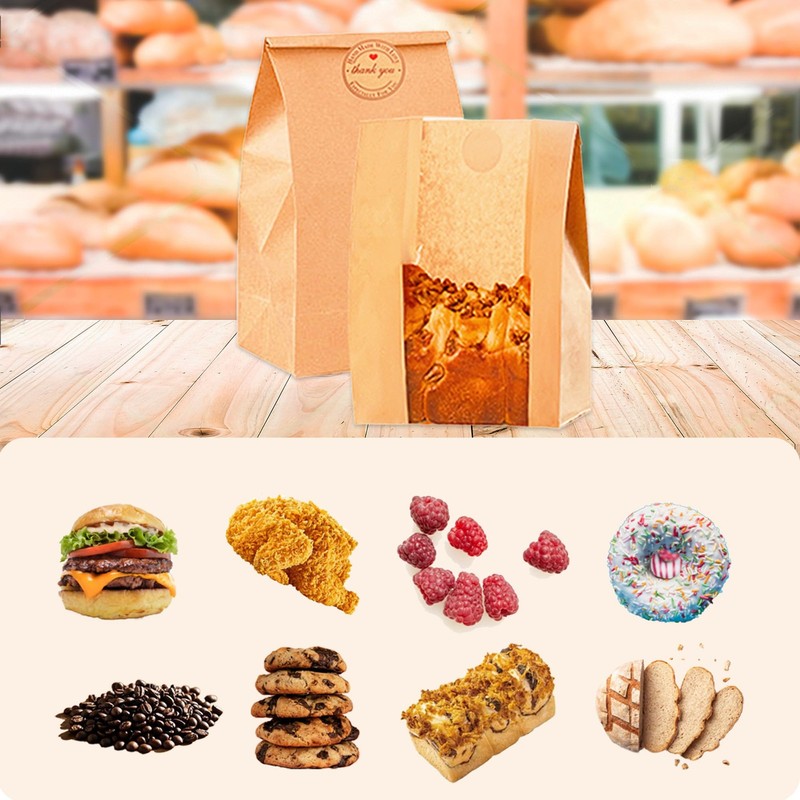 Homrelaxy 60pcs Paper Bread Bags for Homemade Bread, Sourdough Bags with Wind... gallery