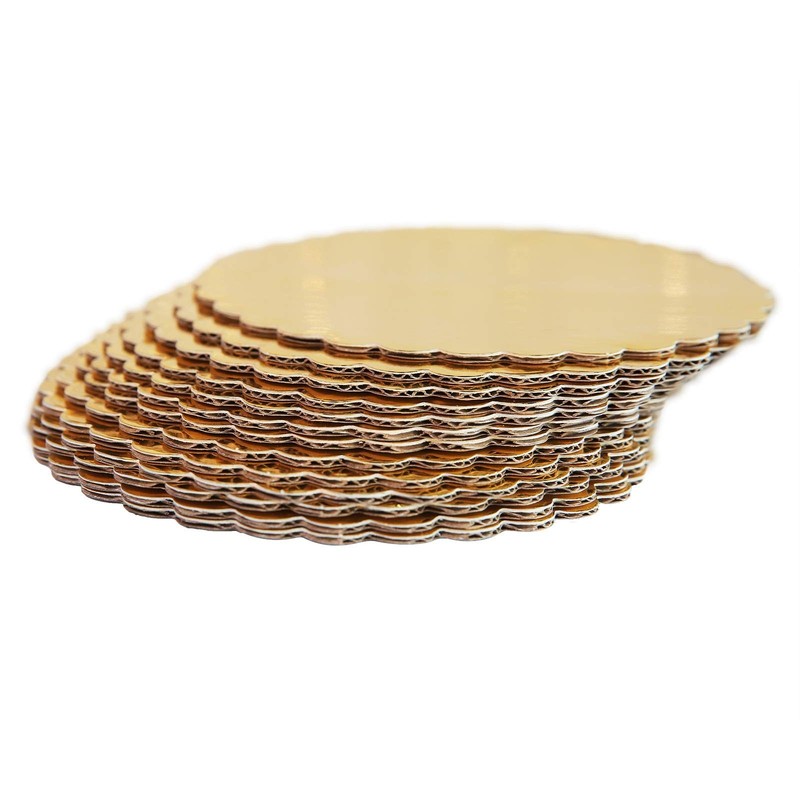 ONE MORE [30pcs] 6" Gold Cakeboard Round,Disposable Cake Circle Base Boards C... gallery