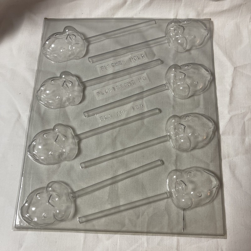 Fischer #159 Duck Pops Candy Mold 8-Cavity Plastic Round Treats