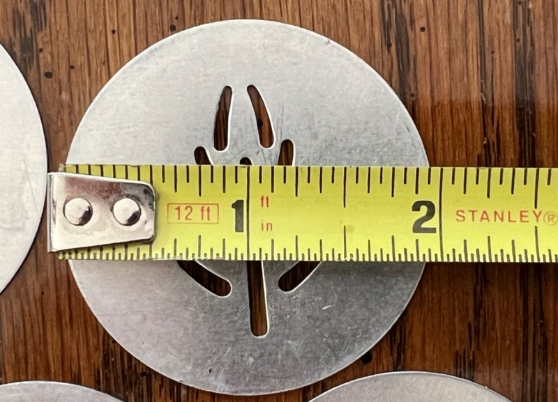 7 Piece Metal 2 inch Cookie Press Discs Set - Holidays, Fun Shapes! gallery