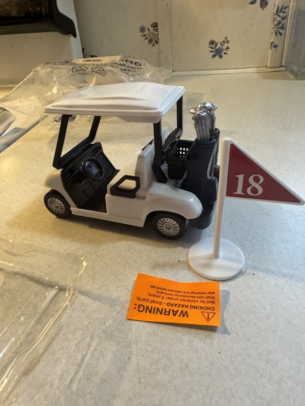 Golf Cart - Plastic Cake Topper gallery