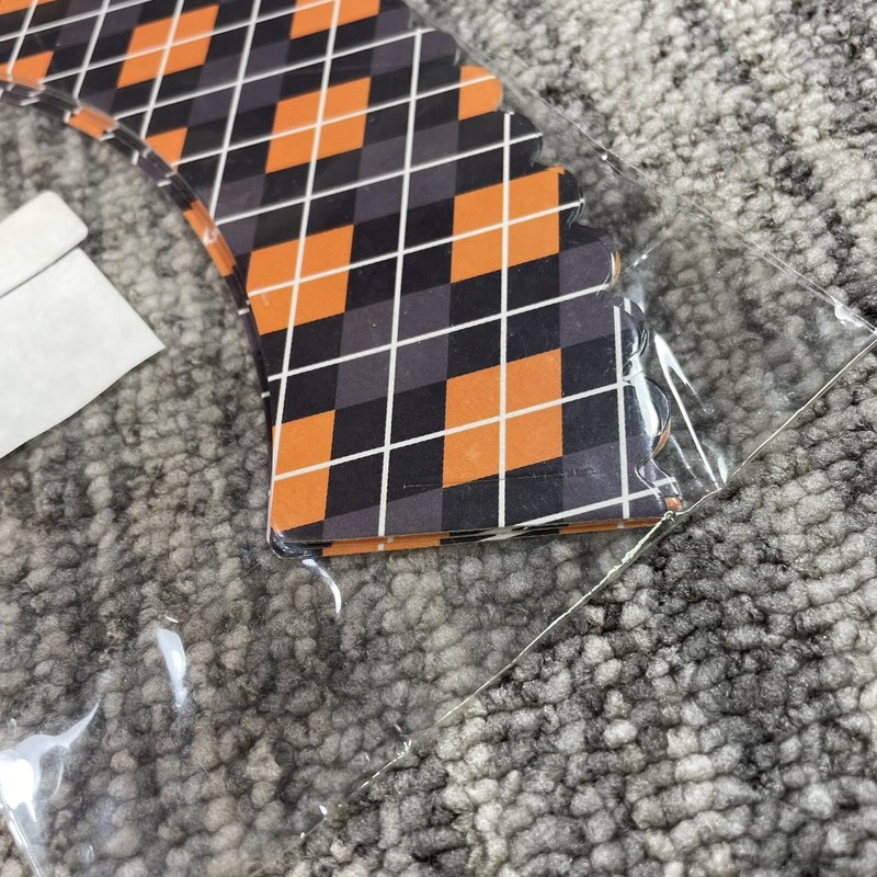 Lot of 2 Dress My Cupcake Halloween Argyle Cupcake Wrappers (Sets of 12) gallery