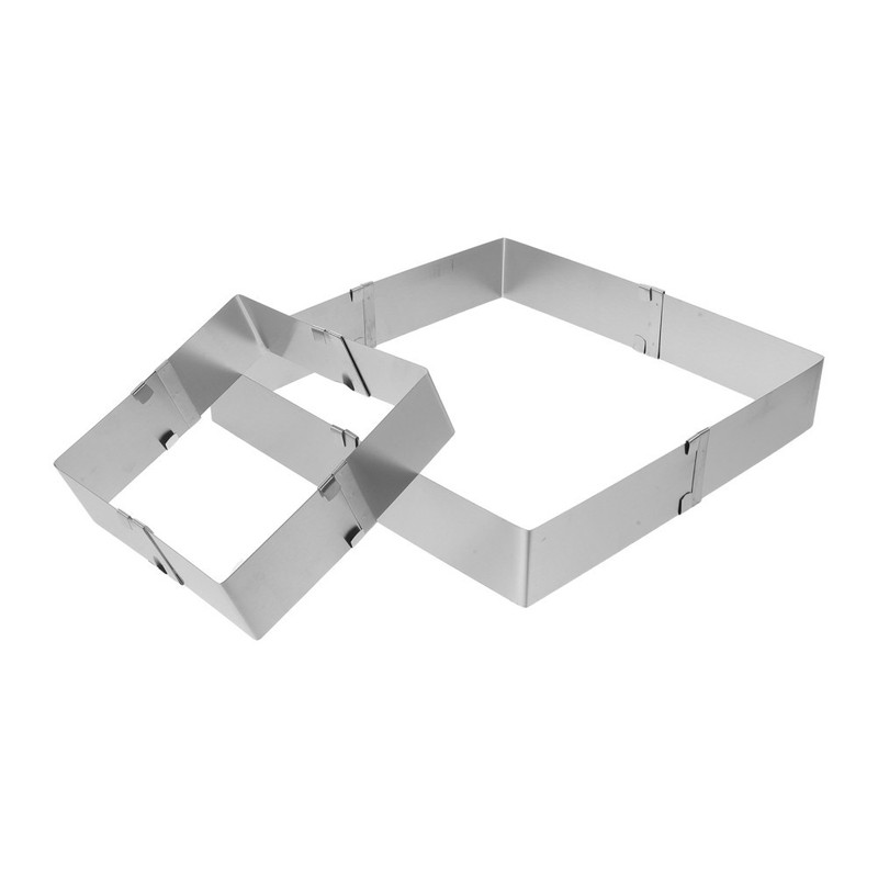 2PCS Mousse Cake Mold Adjustable - 3.74 & 6in Extendable Stainless Steel gallery