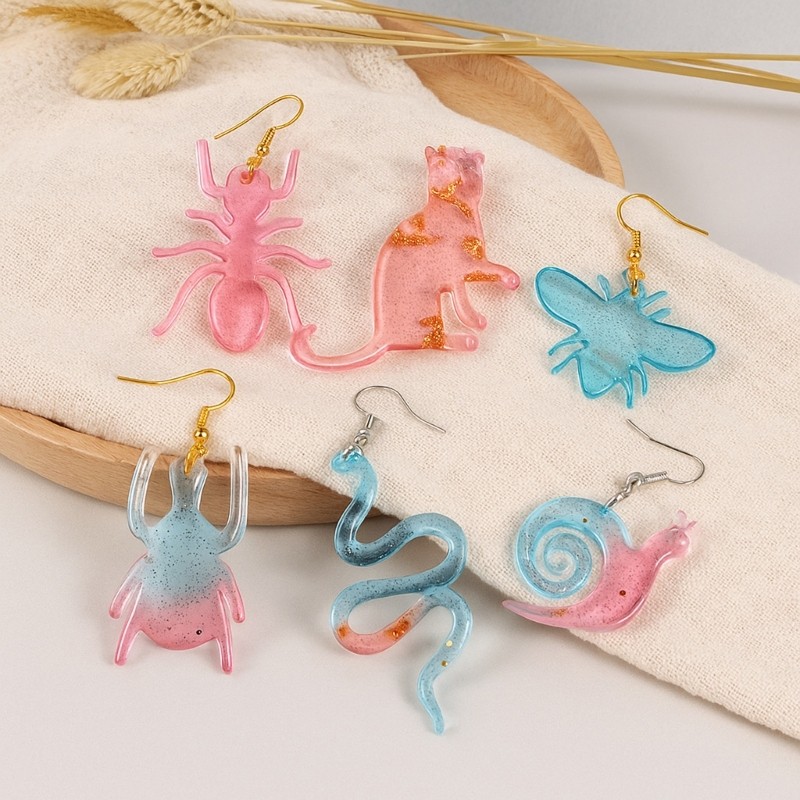 Flexible Grade Silicone Creature Jewelry Mold for Earrings Charm Pendants gallery