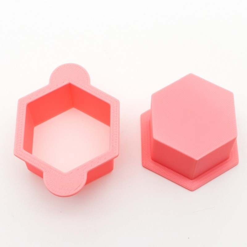 Creative Cake Cookie Cutter Molds Tray Set Hexagon Shape for Home Baking Tool gallery