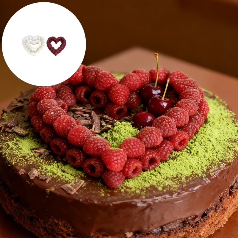 Multipurpose Cake Molds Raspberry Heart Shape For Mousses And Chocolate Making gallery