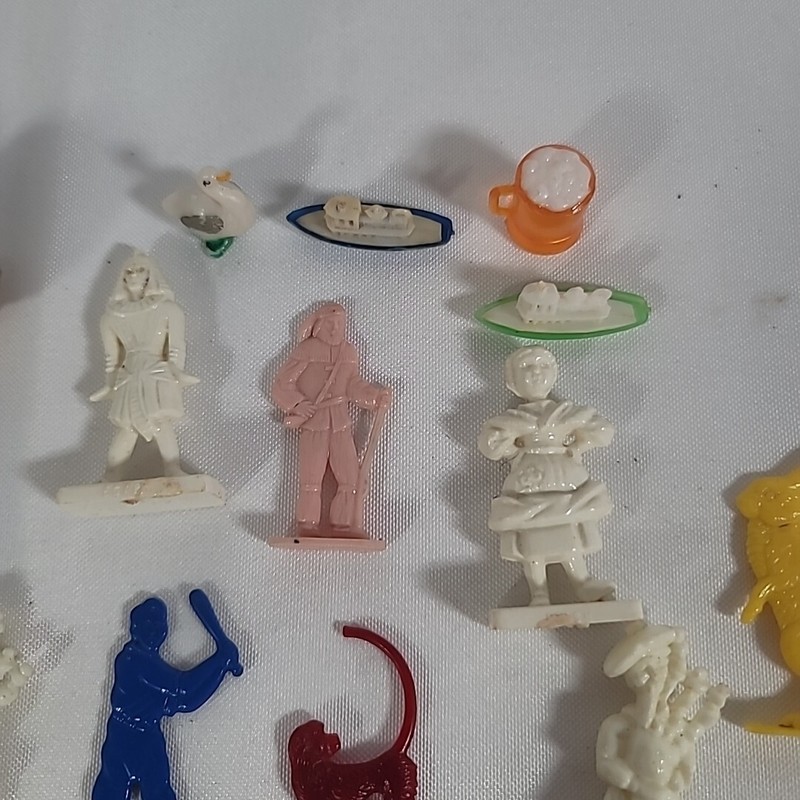 Lot of 21 Vintage 1950's? Miniature People Cake Toppers Bunny Cowboy etc. gallery