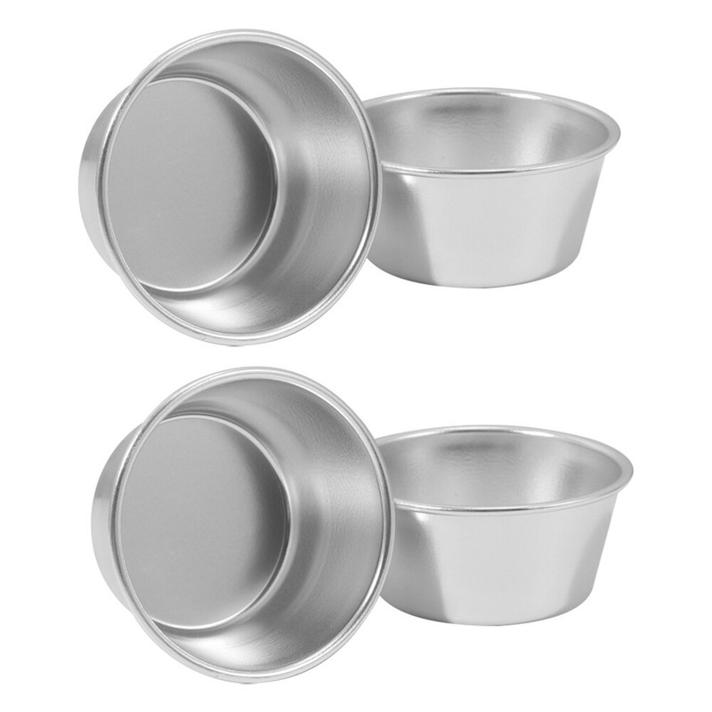 4PCS Convenient Baking Tins Cake Pan Metal Muffin Cups Aluminum Baking Cups gallery