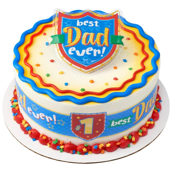 DecoPac Cake Topper : Happy Fathers Day ( 2 designs - 12/pkg) gallery