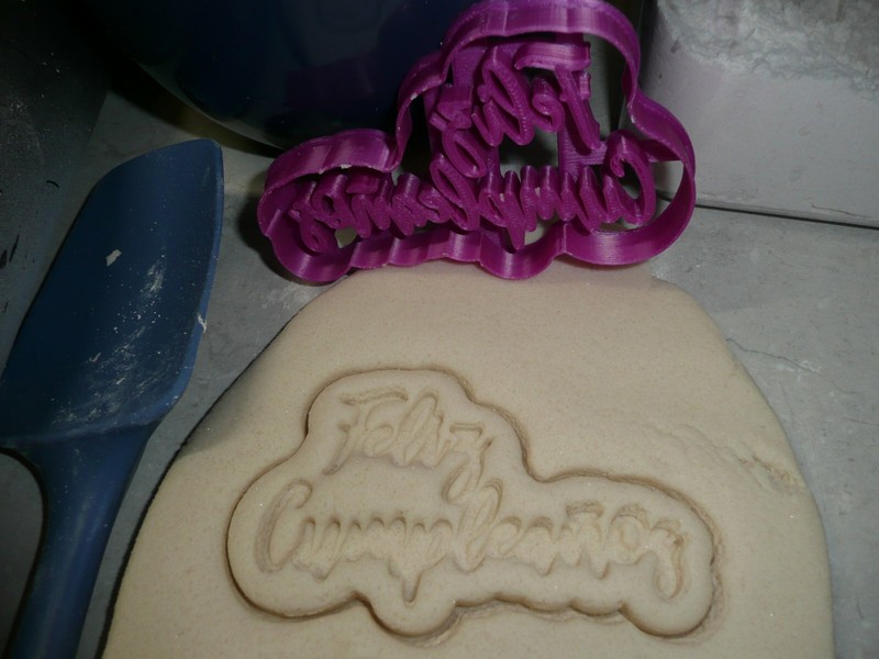 6 X SIZE 1.75 FELIX CUMPLEANOS HAPPY BIRTHDAY SPANISH CELEBRATION FONDANT FD2521 gallery