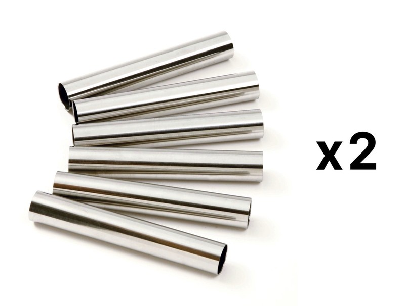 Norpro Set of 6 Stainless Steel Mini Cannoli Forms (2-Pack)