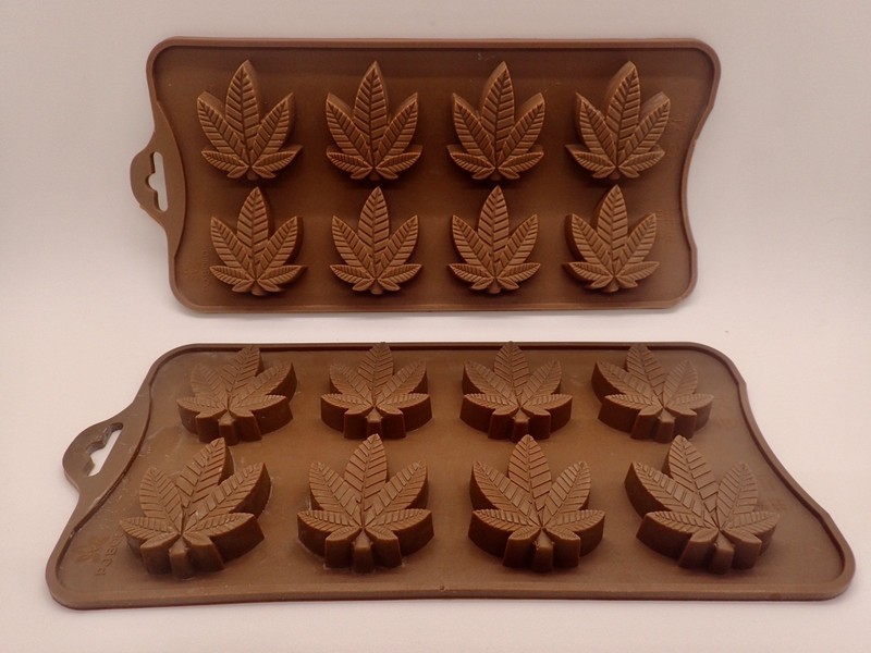 Marijuana Hemp Leaf Silicone Molds Candy Gummy