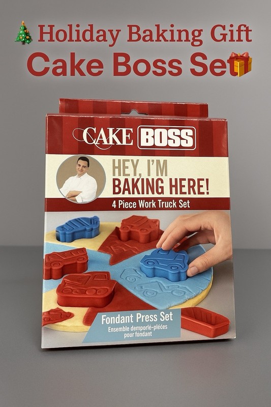 Cake Boss 4pc Work Truck Fondant Cookie Cutter Press Set – Buddy Valastro NEW
