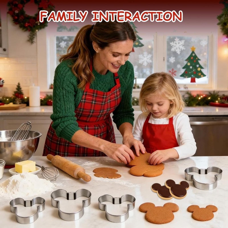 Mouse Cookie Cutter Sandwich Cutters for Kids DIY Lunchbox Bento Box Fruit Cu... gallery