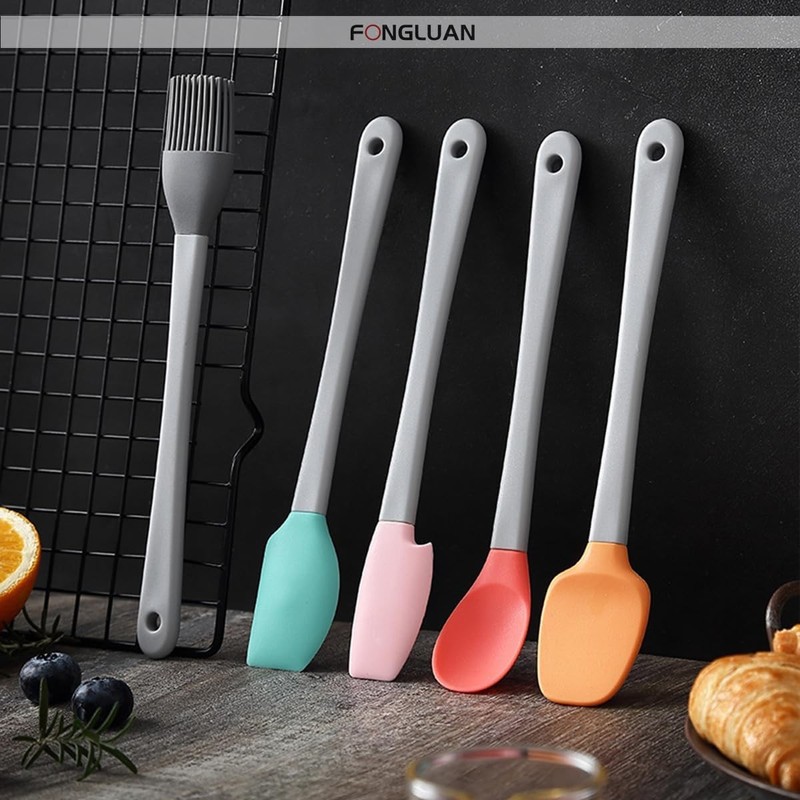 Mini Silicone Spatula Set of 5 - Heat Resistant & Nonsti Rubber Spatulas gallery