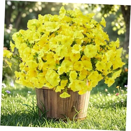 Artificial Flowers for Outdoors Bundles Fake Plants for Outside 12 Yellow gallery