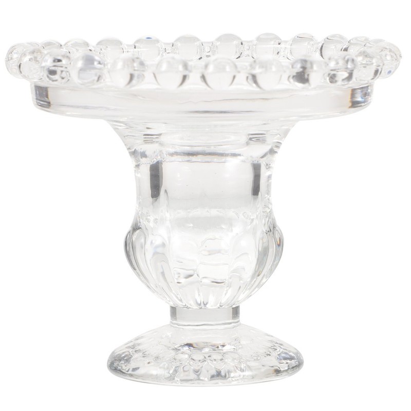Glass Display Cloche Dome Dessert Stand with Cover Mini Cake Stands
