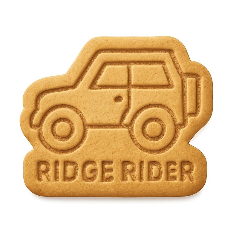 Ridge Rider Cookie Cutter & Stamp, Fondant & Clay - 4x3.4 gallery