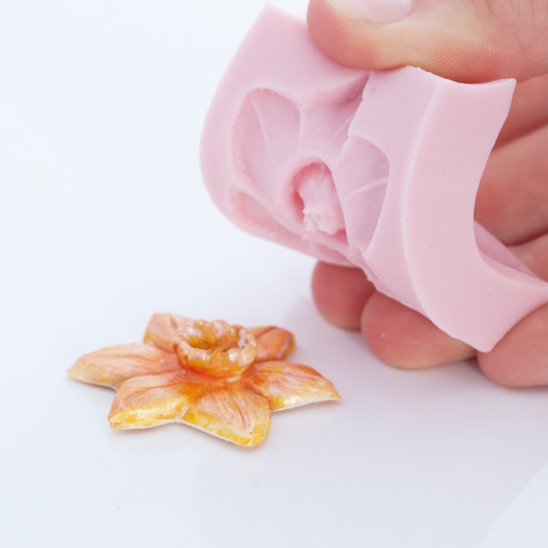 Daffodil Flower Silicone Mold Cake Decorating Mold Jewelry Mold Flexible (511) gallery