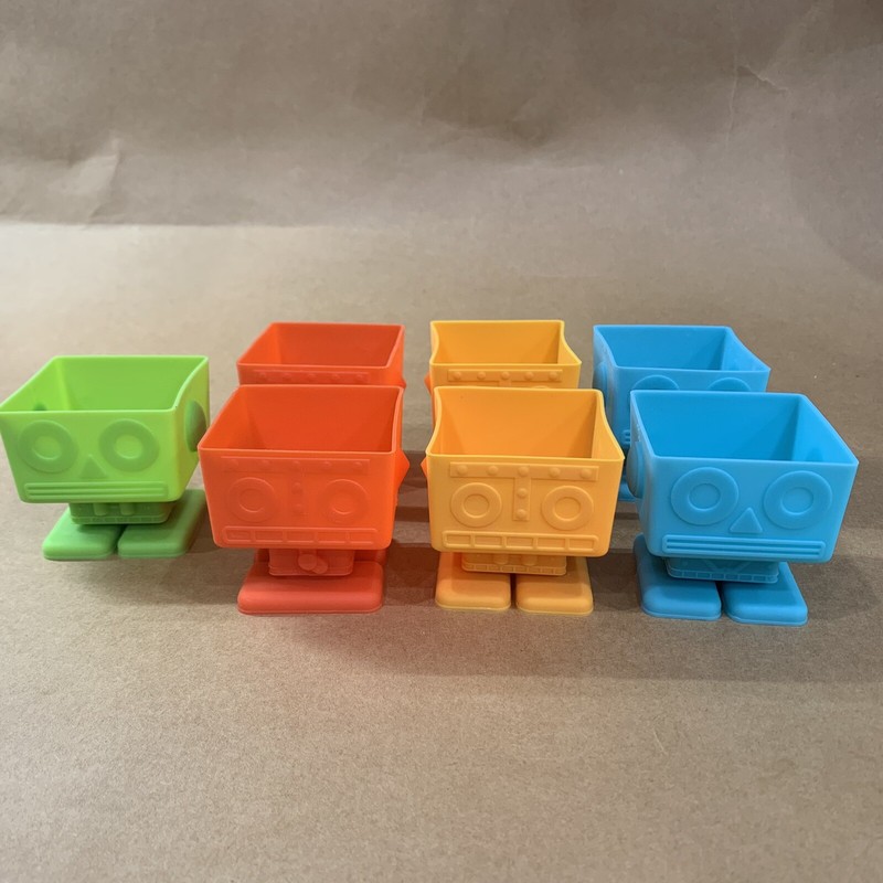 YUMBOTS! Robot Silicon Cupcake Liners Genuine Fred Party mold supplies gallery