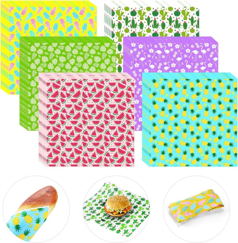 240Pcs Wax Paper Dry Waxed Deli Paper Sheets 12×12 inch Sandwich Wrap