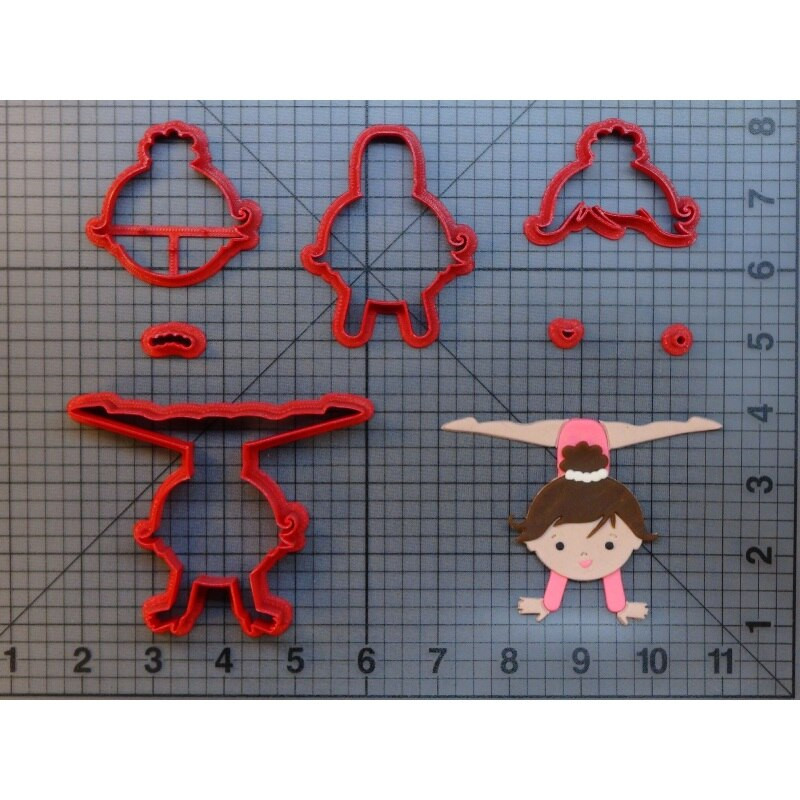 Gymnast Baby Girl Birthday Fondant Cake Decorating Cookie Cutter Biscuit Cakepop gallery