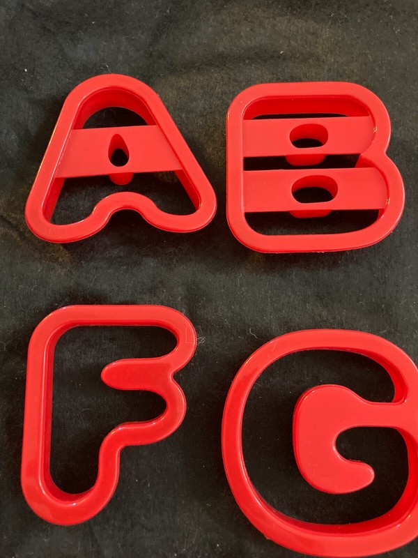 WILTON Red Cookie Cutters Set of 35: Alphabet & Numbers A-Z 0-9 gallery