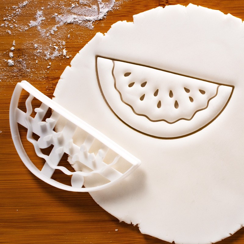 Set of 4 Tropical Fruit Cookie Cutters - banana, watermelon, pineapple, papaya gallery