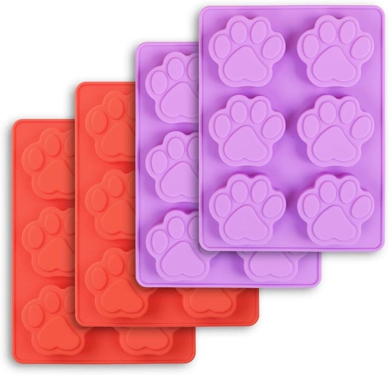 Puppy Dog Paw Silicone Molds, Food Grade, for Chocolate, Candy, Pudding, Jell... gallery