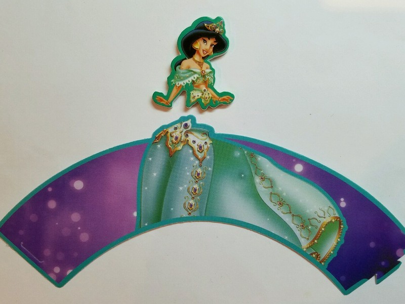 48 Pcs Set, 24 Princess Cupcake Wrappers & 24 Toppers Kids Birthday Party Supply gallery