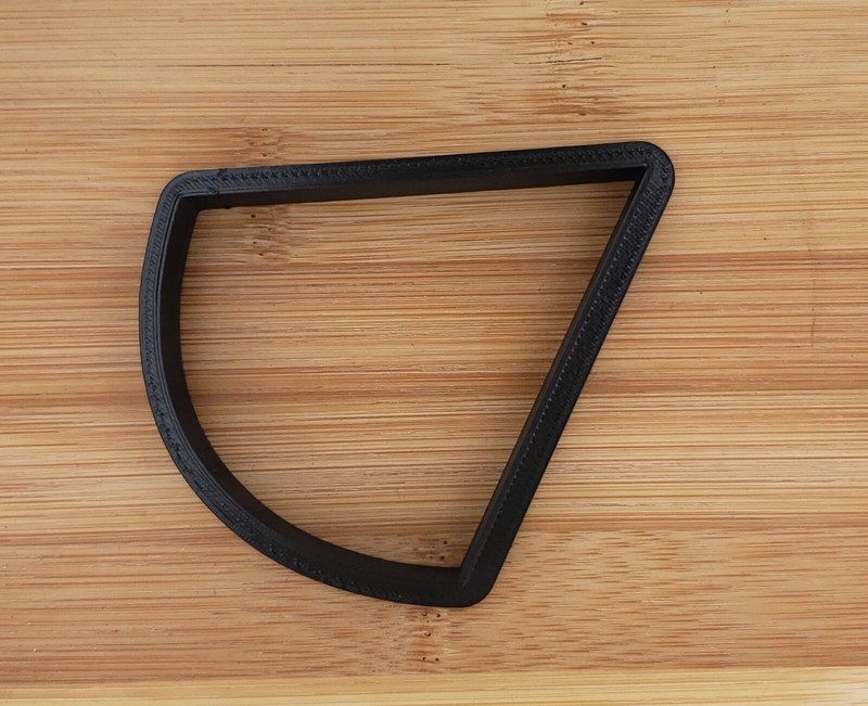 New Pie or Cake Slice Shape Plastic Cookie Cutter Cut Dough Fondant Pastry 5" gallery